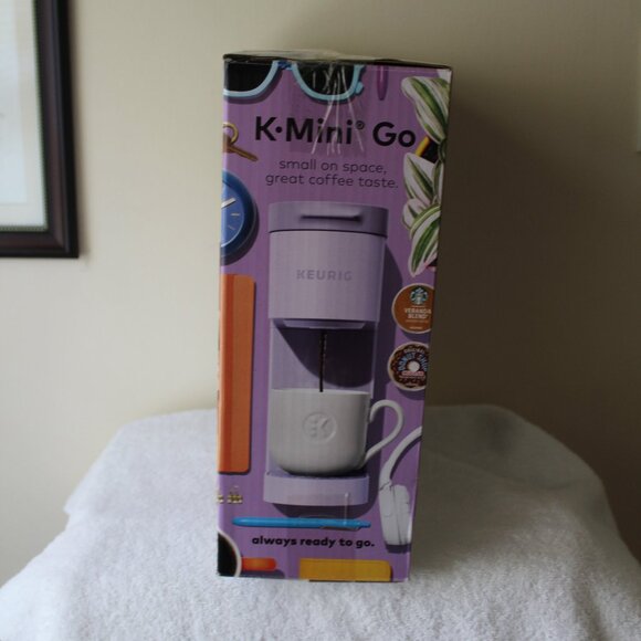 KEURIG K MINI GO SINGLE SERVE COFFEE MAKER IN VIVA VIOLET - Picture 2 of 3